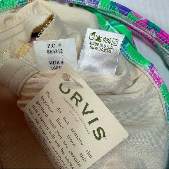 Orvis Blue Fitted Swim Top Size 14 - Picture 6 of 9